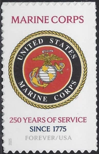 USA 2025 Forever Briefmarken 250th Anniversary - Marines Scott #6005 einzeln - Bild 1 von 1