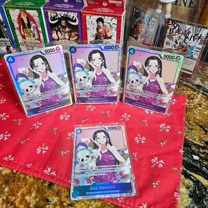 4x Boa Hancock OP01-078 English Super Rare One Piece Card Game - Picture 1 of 2