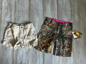 Girls Carhartt Shorts, Size 6, Two Pairs - Picture 1 of 4