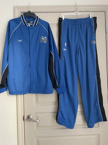 Orlando Magic Reebok Vintage Warm-Up Jacket and Pants Team Apparel Size Large Cover