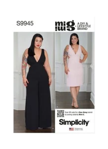 Simplicity Sewing Pattern S9945y5 Misses’ Dress and Jumpsuit by Mimi G Style siz - Picture 1 of 7
