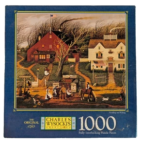 Charles Wysocki Puzzle 1000 pz Lettura E Cavalcare 4679-13 Completo - Foto 1 di 2