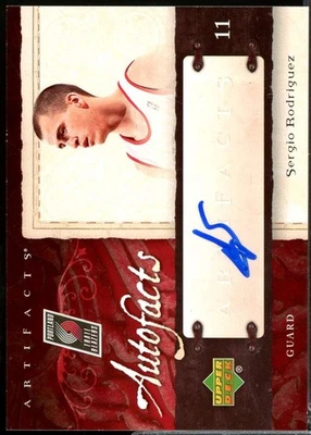Sergio Rodriguez Card 2007-08 Upper Deck Artifacts Autofacts Autograph #AFSR  - Image 1 of 2