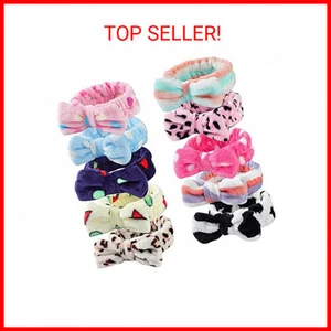 10 PCS Bow Headbands Shower Spa Headbands Headwraps for Women Washing Face Hair - Picture 1 of 2