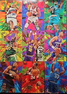 1995-96 Fleer Ultra Basketball Complete ULTRA POWER Insert Set - 10 Card Set - Image 1 of 3
