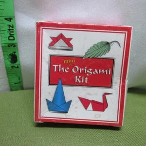 MINI ORIGAMI KIT folding paper kit NWT travel box w/ book Peace Crane - Picture 1 of 3