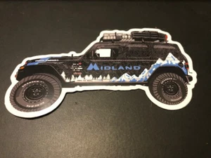 MIDLAND RADIOS RACING OFFROAD OVERLANDING STREET 6x3 Sticker - Picture 1 of 1