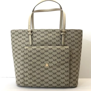 NWT MICHAEL KORS MK JET SET Large Pocket Multifunction Tech Tote GOLD 38H7XTTT3M - Picture 1 of 12