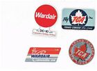 SET of four Original VINTAGE STICKERS WARDAIR DC-10 and TCA Trans Canada