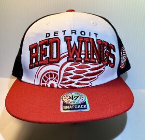 Detroit Redwings NHL 47 Brand Snapback Black Red White Hat Cap New Nice!