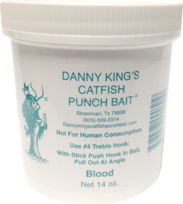 Danny Kings Catfish Punch Bait ORIGINAL 12 oz Jar BIG CATFISH FAST SHIP !!!