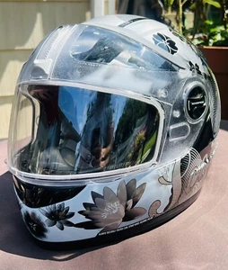 Scorpion Exo-400 Women’s LILLY Full Face Helmet / Size XL / Flowers/Floral/Bag - Picture 1 of 15