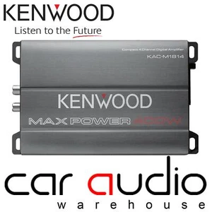 Kenwood KAC-M1814 4 Channel 400 Watts Compact Car Speaker Marine Amplifier Amp - Picture 1 of 6