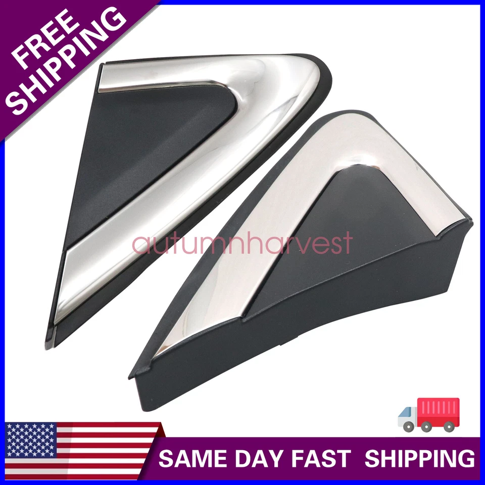 2PCS Side Mirror Corner Triangle Cover Trim For Mitsubishi Eclipse Cross 2018-21 - Изображение 1 из 4