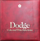 1986 Dodge Auto Farbe Polster Album Ladegerät Wohnwagen Daytona Conquest 600 Etc