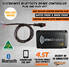 Elecbrakes Electric Bluetooth Brake Controller hard wired Trailer caravan EB2
