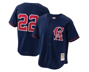 Mitchell & Ness California Angels #22 Baseball Jersey New Mens Big & Tall Sizes - Picture 1 of 2