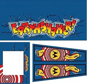 Williams Earthshaker Pinball Machine Cabinet Decal Set - Picture 1 of 1