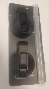 Tapa de pajita negra para frasco hidráulico de boca ancha - 2 tapas 2 pajitas - NUEVO - Imagen 1 de 3