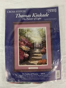 NUEVO Kit Punto de Cruz Thomas Kinkade El Jardín de la Promesa Candamar Designs 50926 - Imagen 1 de 4