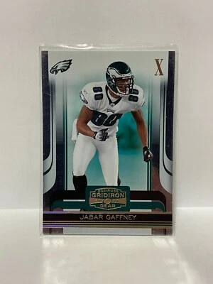 2006 Donruss Gridiron Gear Gold Holofoil X's #79 Jabar Gaffney /100 - Image 1 of 2