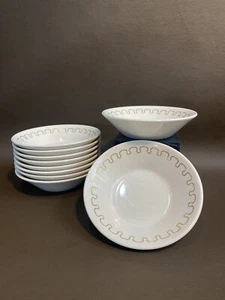 Set 10 Vintage Restaurant Ware Syracuse China Syralite 17-A Fruit Bowl 4.5” - Picture 1 of 6