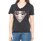 Rock N Roll Cowgirl V Neck Graphic T Shirt Size L