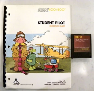 ATARI STUDENT PILOT REFERENCE GUIDE PROGRAMMING CARTRIDGE 400/800/1200XL/130XE - Picture 1 of 5