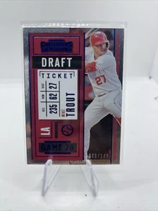 2020 Contenders Draft Ticket Blue #94 Mike Trout /149 - Los Angeles Angels - Picture 1 of 3