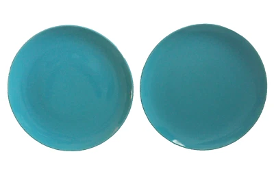 Lote de (2) Platos de Cena IKEA de Suecia FARGRIK Turquesa 10 5/8" 21963 Foto 1 de 4