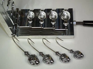 Molde de plantilla Bullhead de agua salada 4,5,6,8 oz CNC aluminio - Imagen 1 de 7