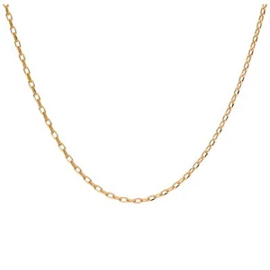 9ct Gold Solid Link Chain Necklace - 16 - 24 Inches - Picture 1 of 12
