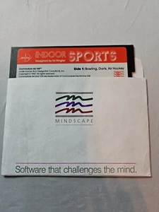 Commodore 64 - Indoor Sports - Mindscape - tested authentic (C64) - Picture 1 of 5