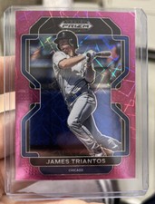 2022 Panini Prizm Draft Picks Neon Pink Velocity James Triantos
