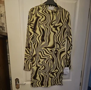 asos dress size 12.60s 70s style.bnwt - Picture 1 of 3