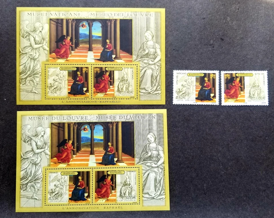 [SJ] France - Vatican Joint Issue Museums 2005 Art Culture Architecture (ms) MNH - Image 1 of 4