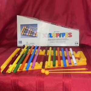 Vintage  12 Note Xylophone-2 Pipes Missing In Original Box. Estate Find