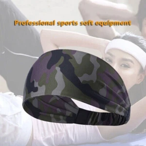 Unisex Breathable Headband for Running Sports Stretch Moisture Wicking Sweatband - Picture 1 of 8