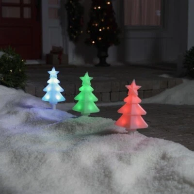 ShowHome App Mini Christmas Tree Customized Functionality Outdoor Yard Stake New - Image 1 of 3