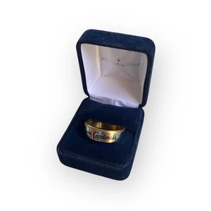 Danbury Mint Men's Cardinals Baseball Spinning Ring Stainless Steel Size 15 - Picture 1 of 4