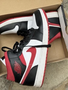 2021 Air Jordan 1 Mid 'Black Gym Red' Size-10.5 UK - Bild 1 von 13