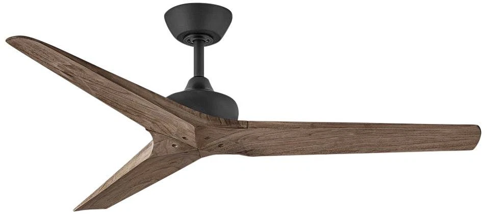 Ventilador de teto inteligente 52" cinzel Hinkley preto fosco com classificação úmida - Imagem 1 de 1