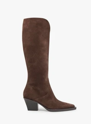 Botas Dolce Vita para mujer Raj hasta la rodilla estilo occidental - talla 8 - gamuza marrón oscuro Foto 1 de 4
