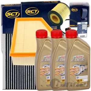 FILTERSET+CASTROL 5W30 ÖL für 1.2 VW POLO 6R SKODA FABIA 2 RAPID ROOMSTER TOLEDO - Imagen 1 de 7