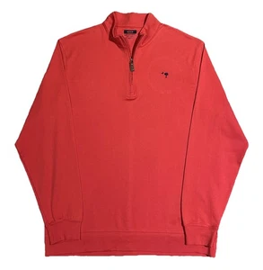 Overton South Carolina Palmetto Moon Sweatshirt Golf Pullover Men’s L Coral EUC! - Picture 1 of 5