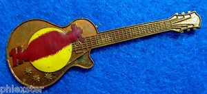 PROCESS PROTOTYPE NO NAME RED GIBSON LES PAUL GUITAR MESH #2 Hard Rock Cafe PIN - Picture 1 of 1