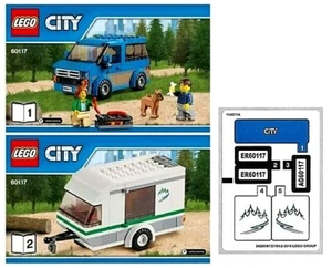 ⭐ ISTRUZIONI E ADESIVI ⭐ Per LEGO CITY Van & Caravan 60117 senza pezzi NUOVO - Foto 1 di 4
