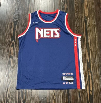 Nike Swingman City Edition Nets Blank Jersey Men’s XL Blue Polyester NWOT - Image 1 of 4
