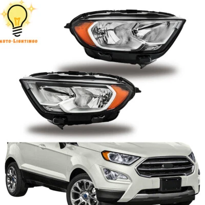 Headlight Headlamp W/o Projector Halogen Left&Right For 2018-2022 Ford EcoSport Foto 1 de 4