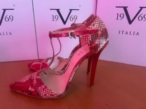 Sandalias mujer Versace 19.69 CORALIE ROSSO botines negro talla 38 - Imagen 1 de 7